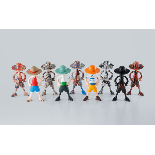 Figurine vitrine à exposer: One Piece assortiment 10 mini-figurines Luffy´s Archive of Adventure 9 cm - BANDAI
