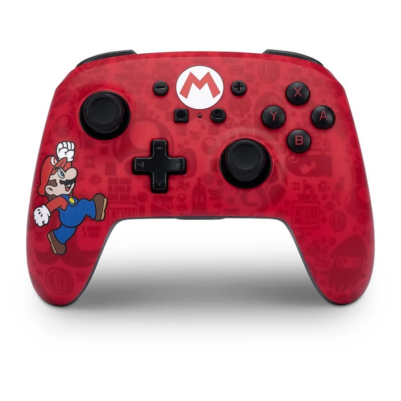 Charmante Style: Manette Wireless Enhanced Controller Here We Go Mario - Nintendo Switch