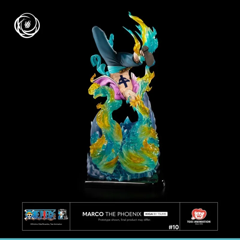 Belle pièce style rétro: Figurine ONE PIECE - Marco The Phoenix - Statue Résine 1/6 By Tsume - 37cm
