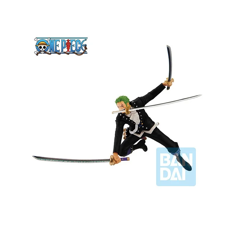 Originale Décoration: Figurine One Piece Ichibansho Red More Beat Roronoa Zoro 11cm