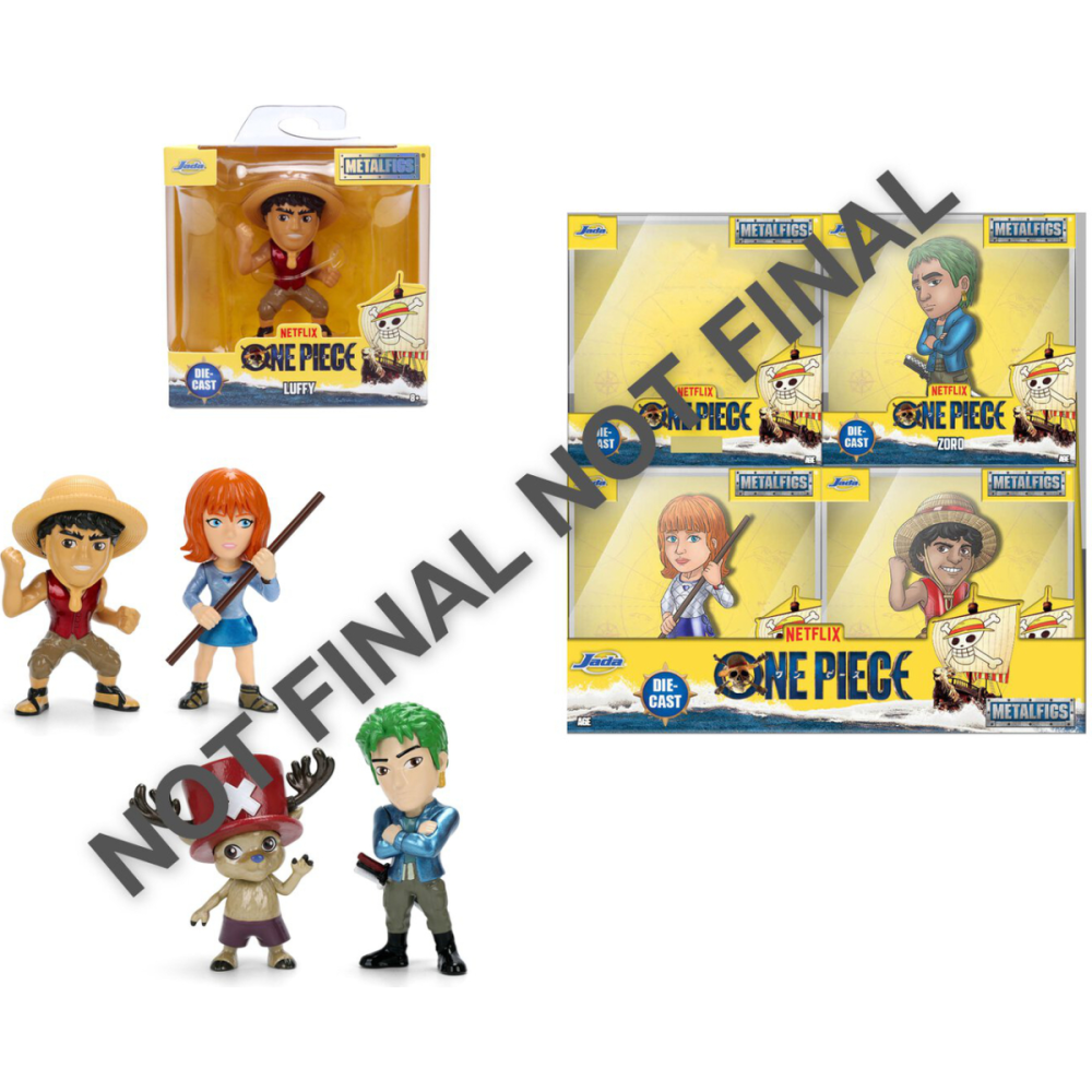 Jolie Figurine: ONE PIECE Netflix - Display de Figurines 6cm - 4 Modèles - 12pc - Wave 1