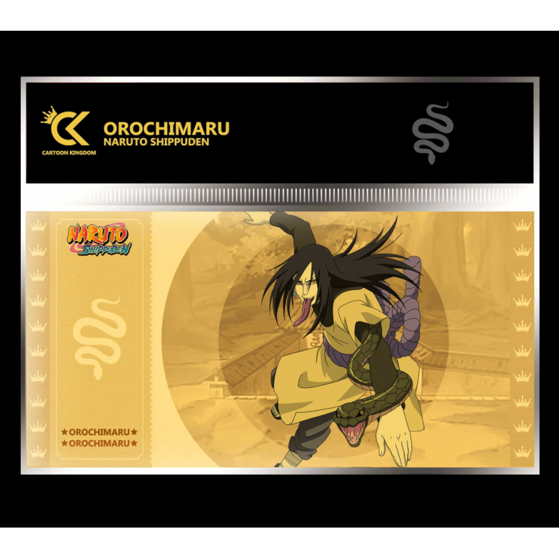 Pièce vitrine à exposer: NARUTO SHIPPUDEN - Orochimaru - Golden Ticket