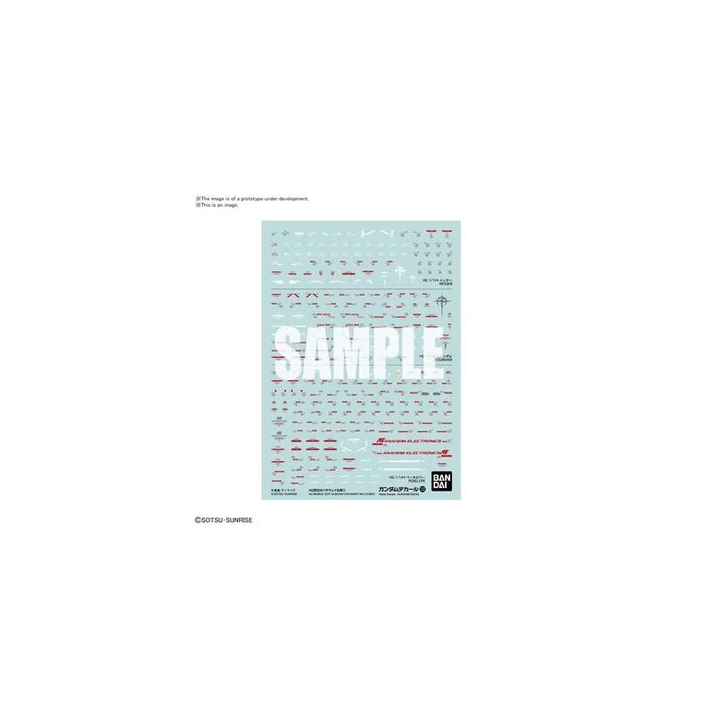 Collection format compact: Figurine Autocollant gundam 122 gundam hathaway multi 1