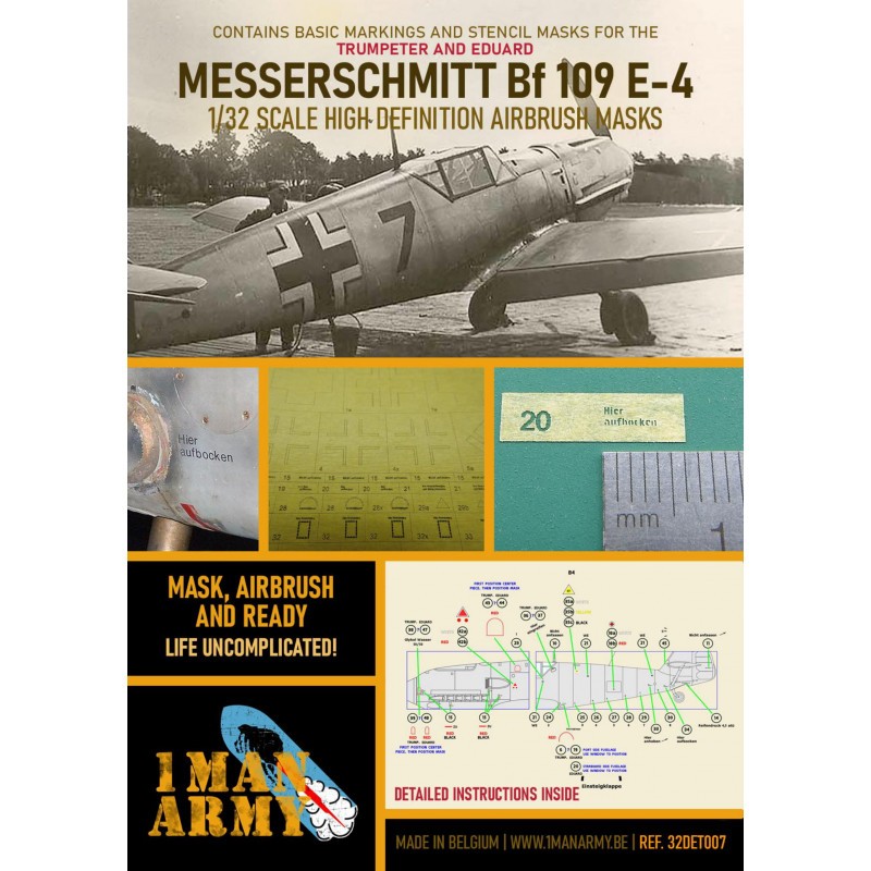 Artistique Pièce pour étagère: Accessoire Messerschmitt Bf-109E-4