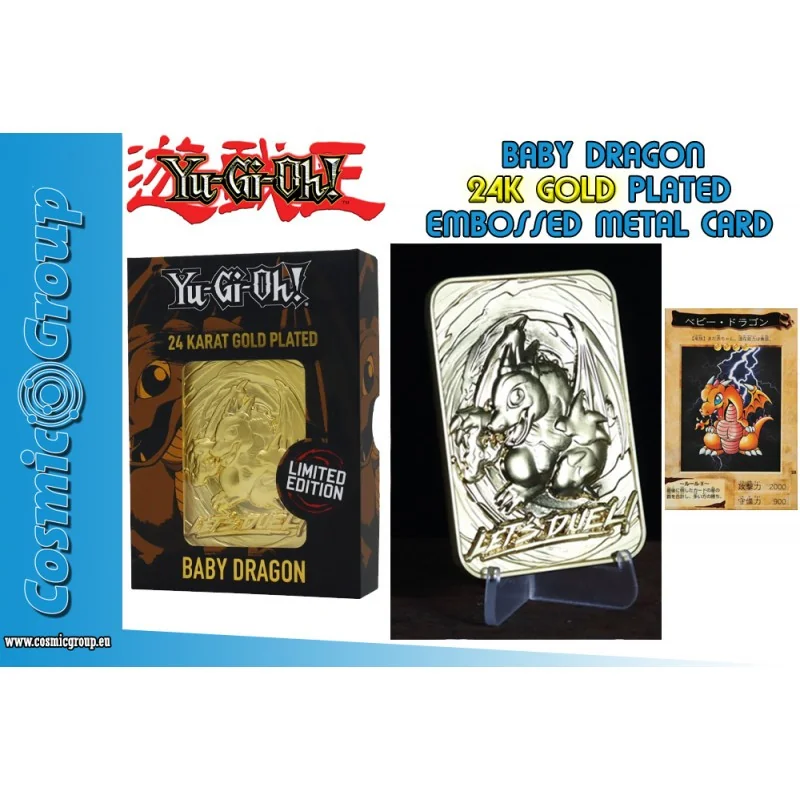Compacte Pièce: Réplique 1/1 Yu-gi-oh!ltd ed 24k gold-baby dragon
