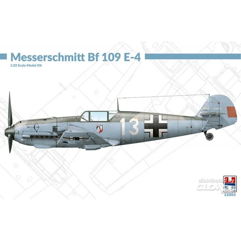 Joli modèle pour bureau: Maquette Messerschmitt Bf 109 E-4