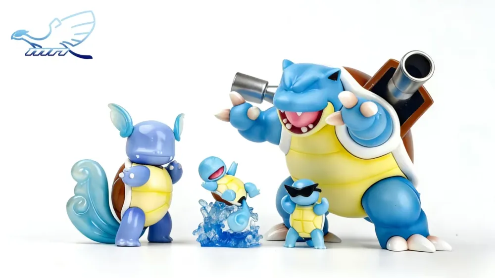 Pop Modèle: [PREORDER] 1/20 Scale World Figure [MN] – Squirtle & Wartortle & Blastoise