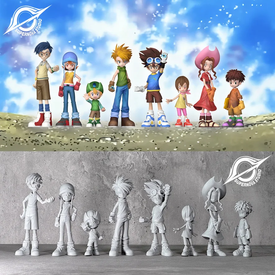 Belle déco style moderne: [PREORDER] Digimon Figure [CXX] – Yagami Taichi & Ishida Yamato & Izumi Koshiro & Takenouchi Sora & Kido Joe & Tachikawa Mimi & Takaishi Takeru & Yagami Hikari