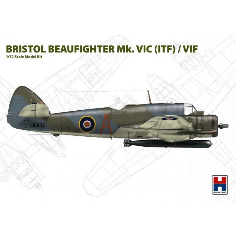 Belle Collection pour cadeau: Maquette Bristol Beaufighter Mk.VIC (ITF)/VIF (ex Hasegawa) POUR RE-SORTIE EN 2021 !