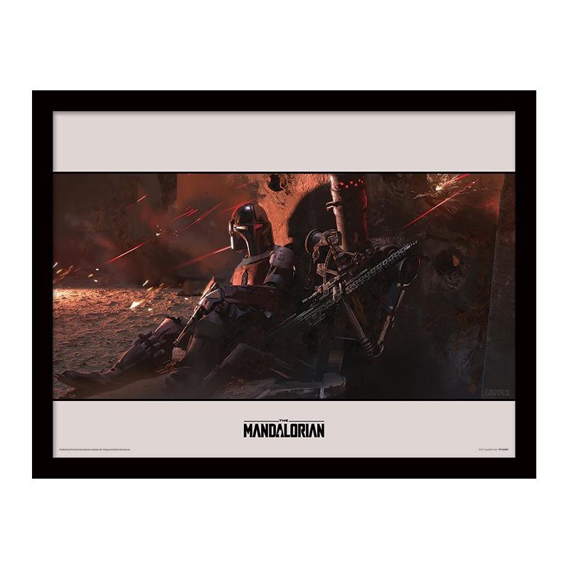 Charmante Style: STAR WARS - The Mandalorian : Cover - Impression encadrée 30x40cm