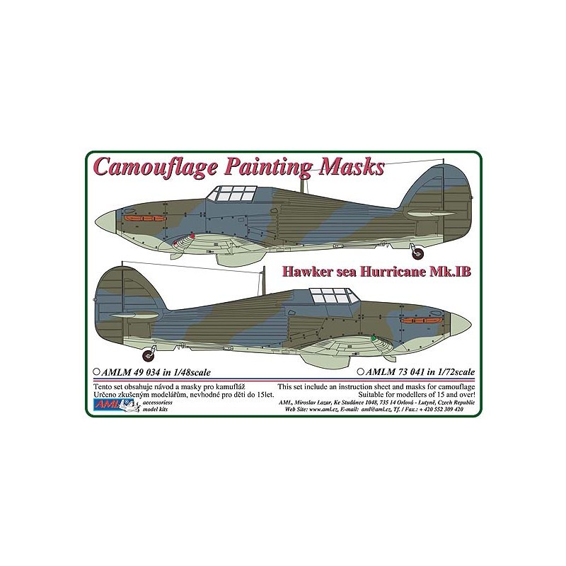 Miniature pour cadeau: Accessoire Masque de peinture motif camouflage Hawker Sea Hurricane Mk.IB