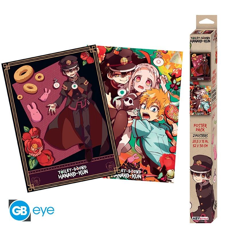 Vitrine vitrine déco: TOILET-BOUND HANAKO-KUN - Set 2 Chibi Posters - Series 1 (52x38)