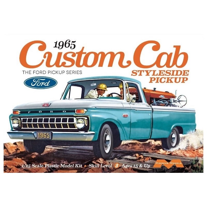 Rétro Statue: Maquette voiture Camionnette Ford Custom Cab Styleside 1965