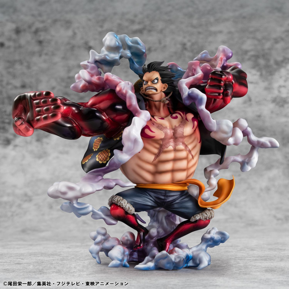 Détaillée Figurine style geek: Figurine ONE PIECE - Luffy Gear 4 Boundman - Statuette P.O.P. Limited Ed. 30cm