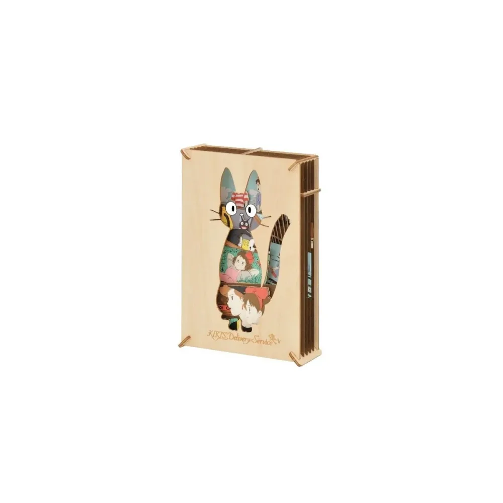 Charmante Décoration pour bureau: Puzzle KIKI LA PETITE SORCIERE - Jiji - Théâtre de papier Style Bois