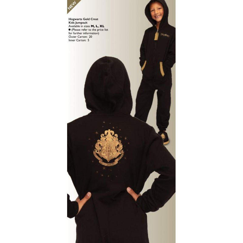 Pièce format compact: HARRY POTTER - Poudlard Gold - Combinaison Kids (7-9yo)