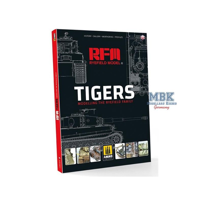 Objet collection pour étagère: Tigres &8211; Modélisation de la famille Ryefield