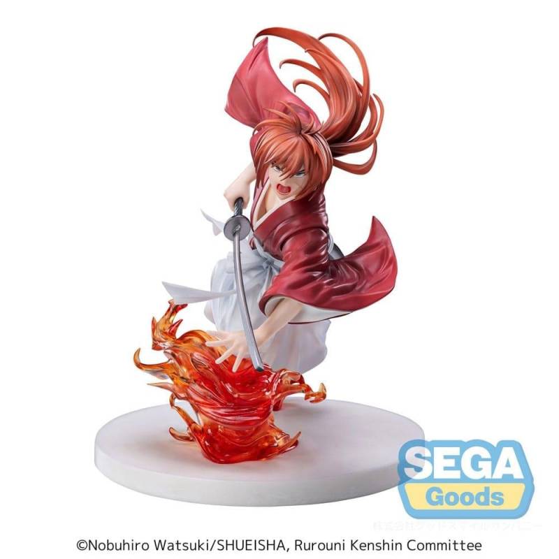 Figurine vitrine pour vitrine: Figurine KENSHIN LE VAGABOND - Kenshin Himura - Statuette Luminasta 15cm