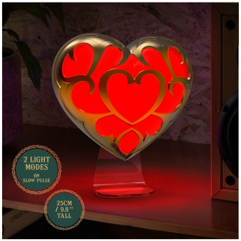 Sélection style geek: THE LEGEND OF ZELDA - Coeur - Lampe 25cm