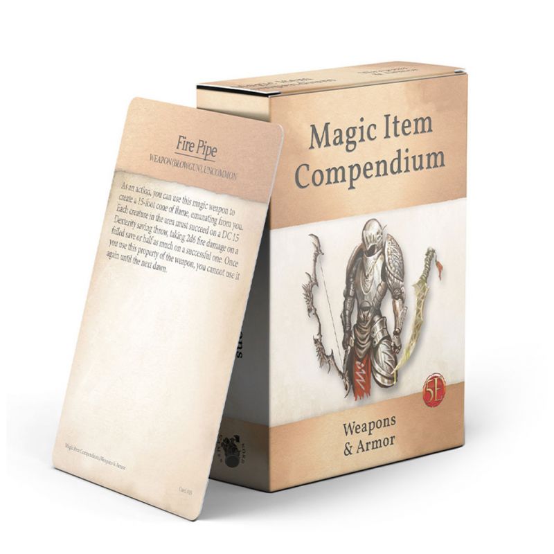 Création déco sympa: Deck de recueil d’objets magiques Armes et armures (5E)
