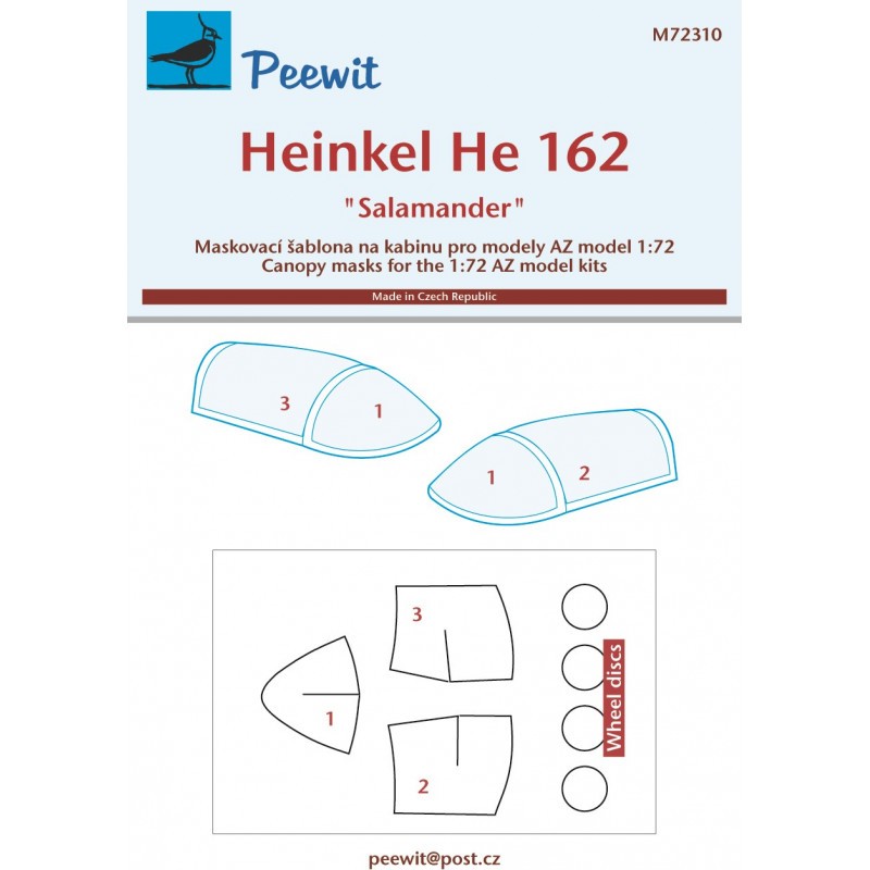 Vitrine pour collection: Heinkel He-162A (designed to be used with AZ model kits)[He-162A-2 He-162A-9 He-162D He-162C]