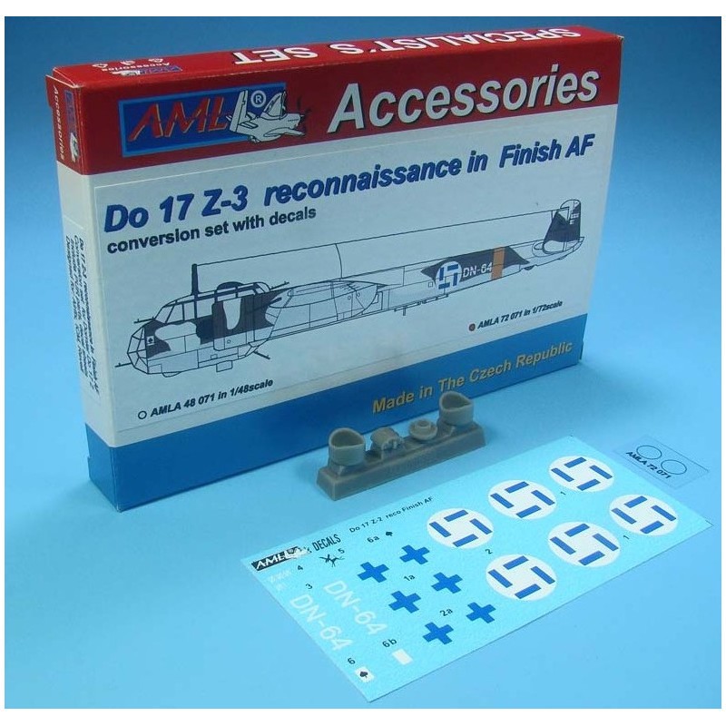 Objet vitrine pour vitrine: La reconnaissance Dornier Do-17Z-3 dans l'armée de l'air finlandaise (conçue pour être utilisée avec les kits Airfix et ICM) com