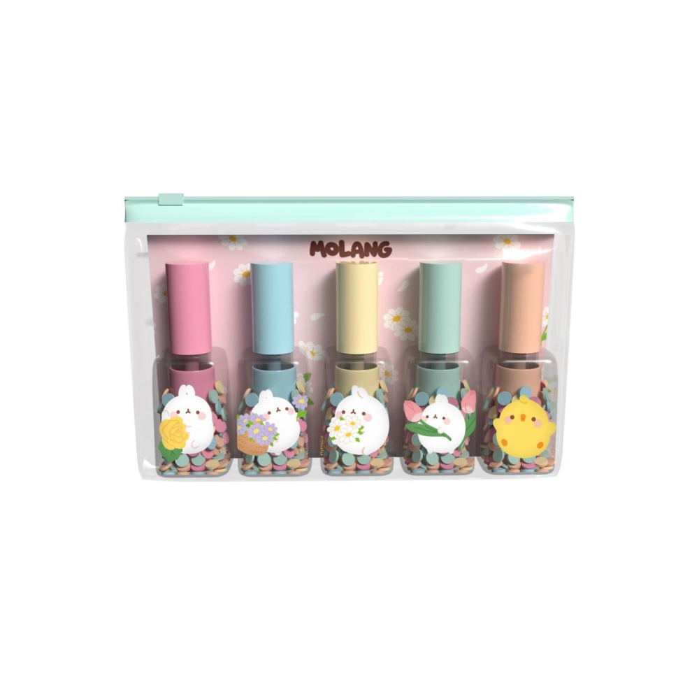 Modèle déco style rétro: MOLANG - Blossom - Set de 5 Surligneurs