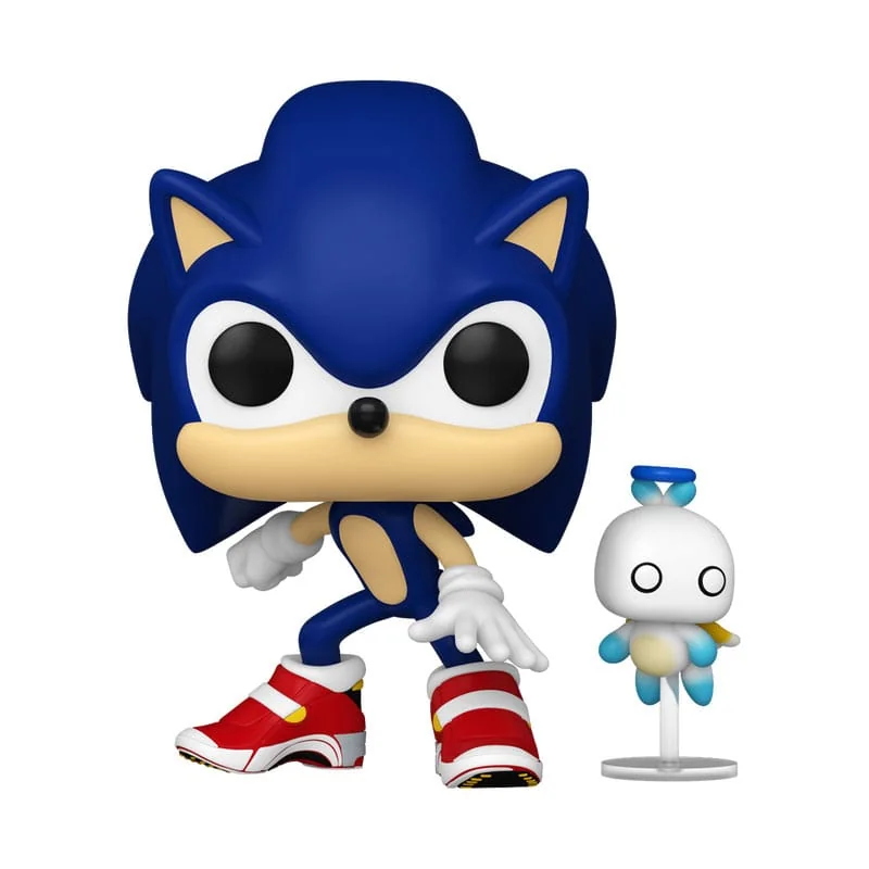 Déco pour vitrine: Figurine Pop Sonic The Hedgehog POP & Buddy! Vinyl figurine Sonic w/ HChao 9 cm