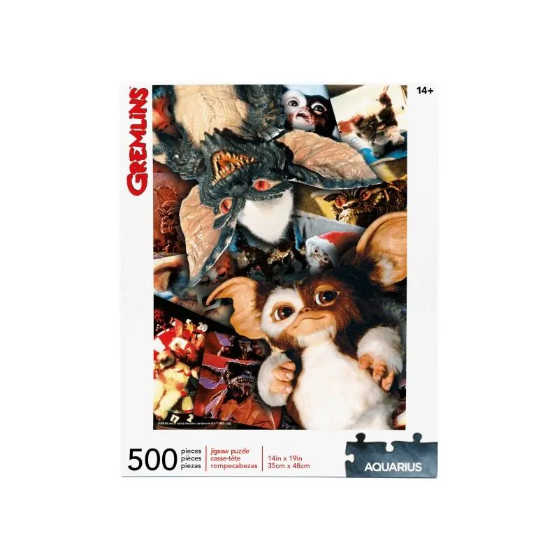 Décoration pour étagère: Puzzle 500 pièces Aquarius Gremlins collage