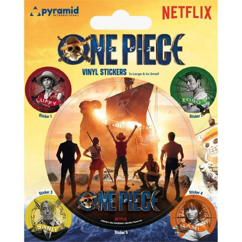 Belle déco pour déco: One Piece Live Action Straw Hat Crew Vinyl Sticker