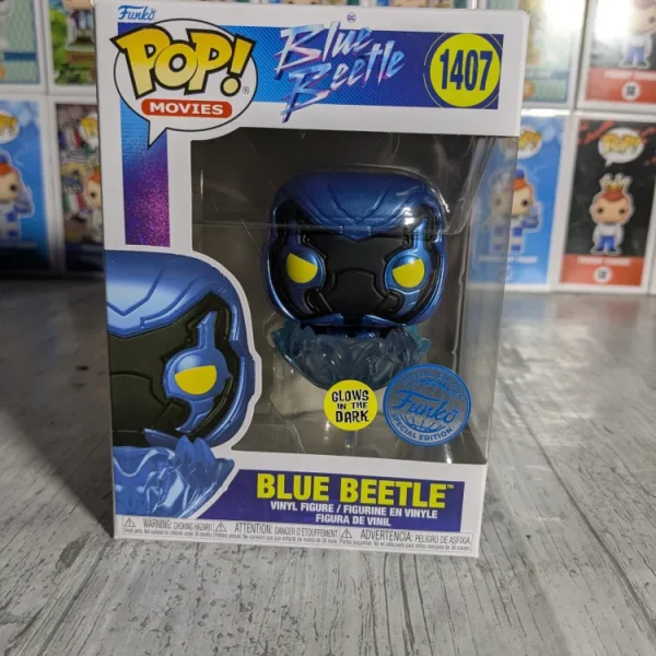 Funko pop Heroes #1407 - Blue Beetle (Glow)