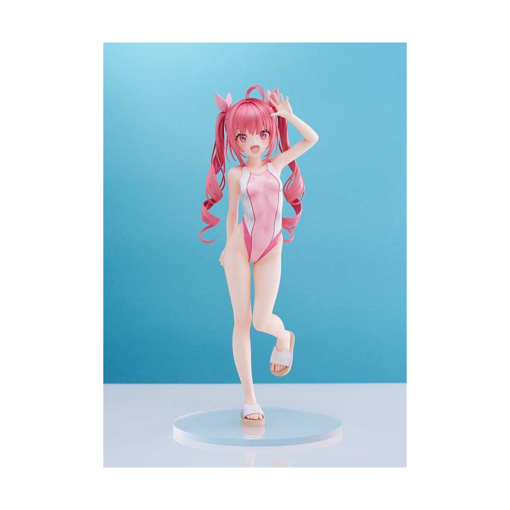 Geek Statue: Original Character Figurine 1/7 Swimsuit Silhouette Watora Swimsuit Ver. design Kani biimu 23 cm