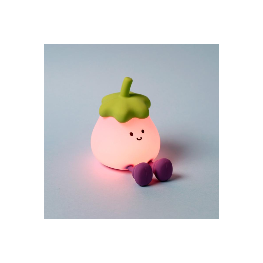 Collection à exposer: KAWAII - Aubergine - Lampe Rechargeable & Support Téléphone 13cm
