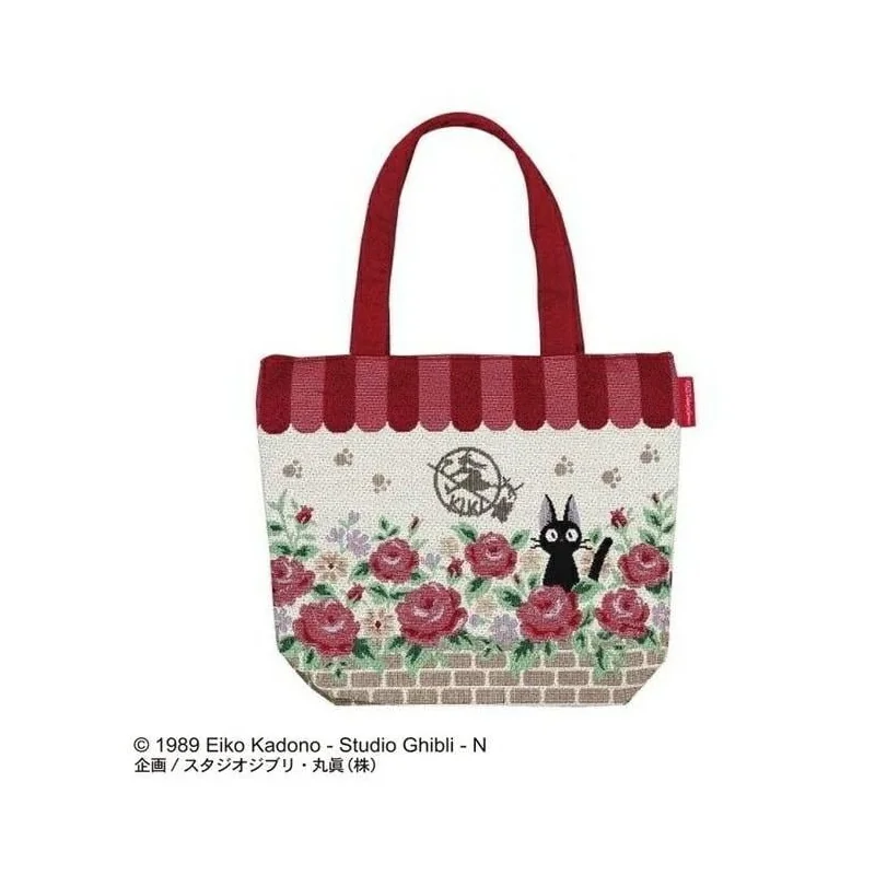 Objet déco style geek: Sac KIKI LA PETITE SORCIERE - Jiji Roses - Tote Bag 26x32x15cm