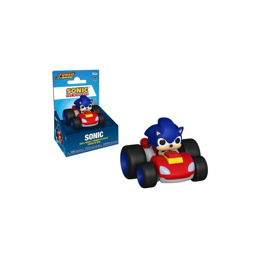 Objet vitrine esprit collection: Figurine Pop Sonic The Hedgehog Super Racers Diecast figurine Sonic 5 cm
