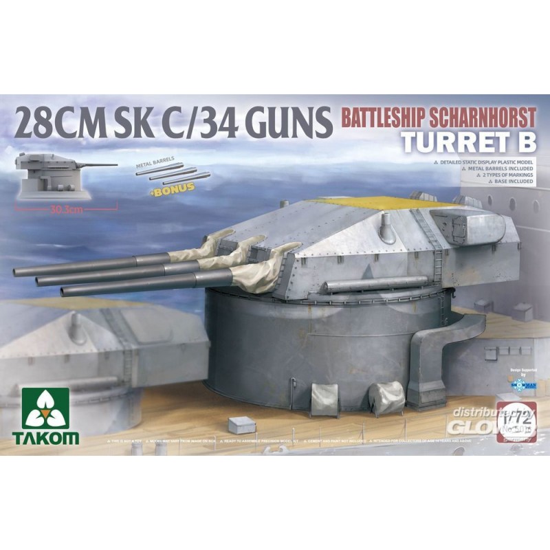 Joli modèle style pop: Maquette CUIRASSÉ SCHARNHORST Tur. B 28CMSK C/34GUNS
