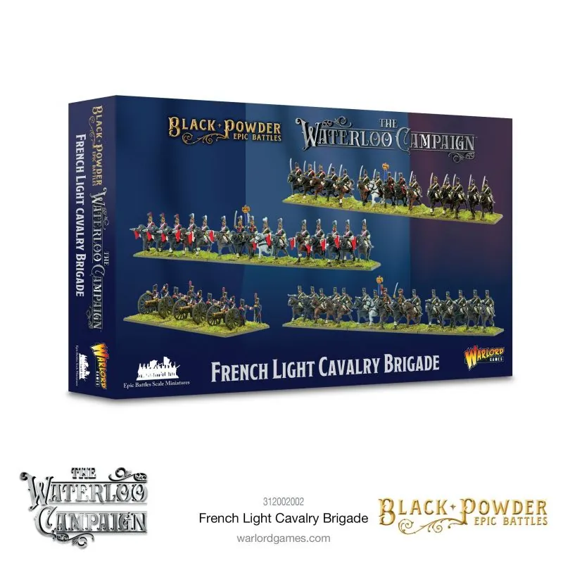 Statue style pop: Jeu de figurine Black Powder Epic Battles: Waterloo - French Light Cavalry Brigade