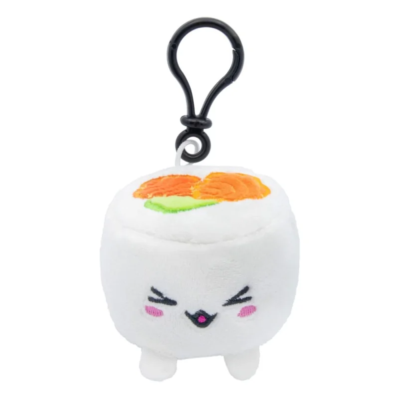 Pour étagère: Peluche & porte-clés Plushi Uramaki Sushi with Saumon 7 cm