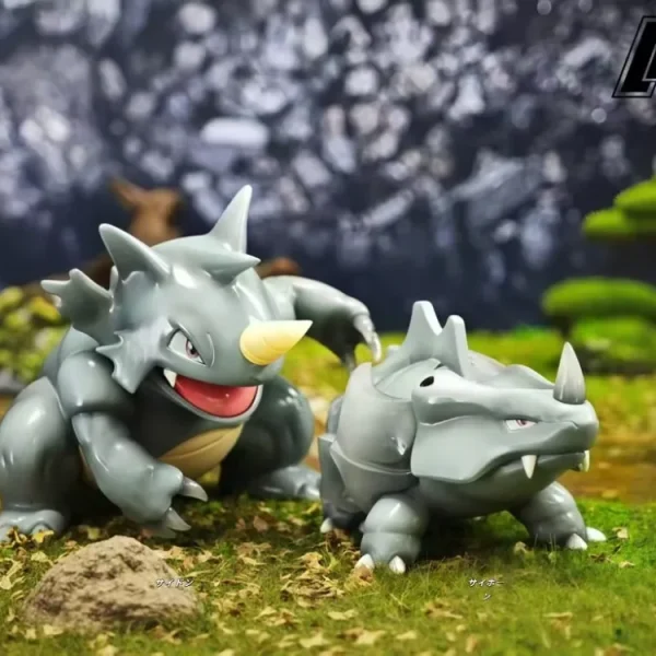 Soignée Pièce: [IN STOCK] 1/20 Scale World Figure [HAPPY HOUSE] – Rhyhorn & Rhydon