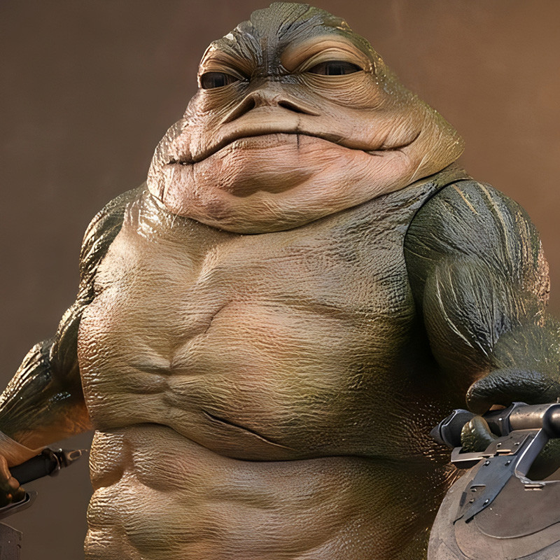 STAR WARS Figurine Rotta The Hutt Movie Masterpiece Hot Toys