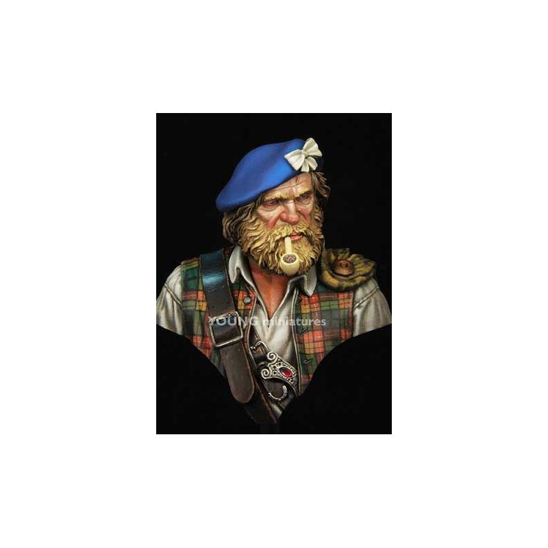 Artistique Pièce pour étagère: Figurine Homme du clan des highlands