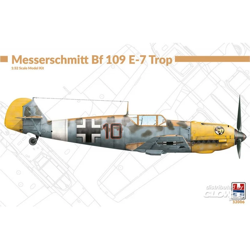 Soignée Décoration: Maquette Messerschmitt Bf 109 E-7 trop