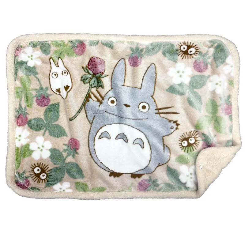 Univers esprit collection: MON VOISIN TOTORO - Totoro Framboise - Plaid Fluffy 70x100cm