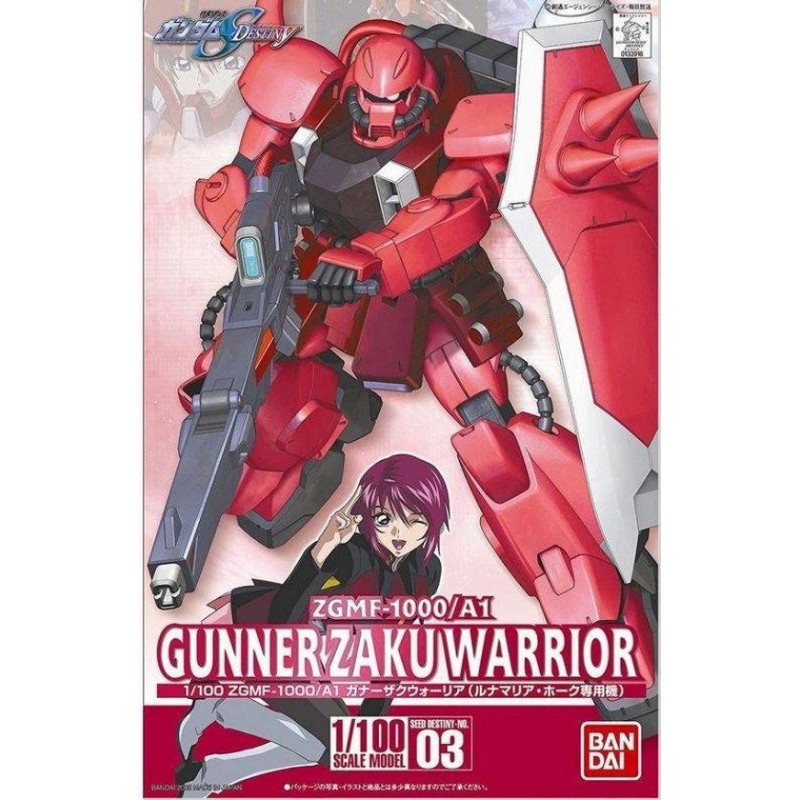Décoration pour vitrine: Gunpla GUNDAM - Gundam Zaku Warrior 'Lunamaria Hawke' 1/100 - Model Kit