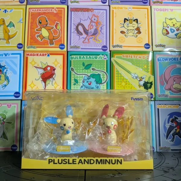 Funism - Pokémon Prime Figure - Posipi & Négapi / Plusle & Minun (~12cm)