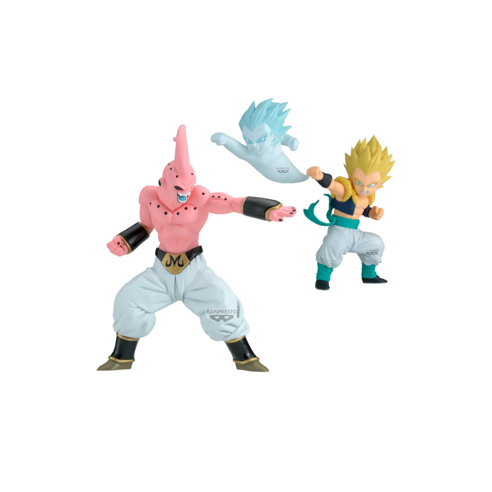 Soignée Design style pop: Dragonball Z Match Makers Figurine Super Saiyan Gotenks et Majin Buu Set