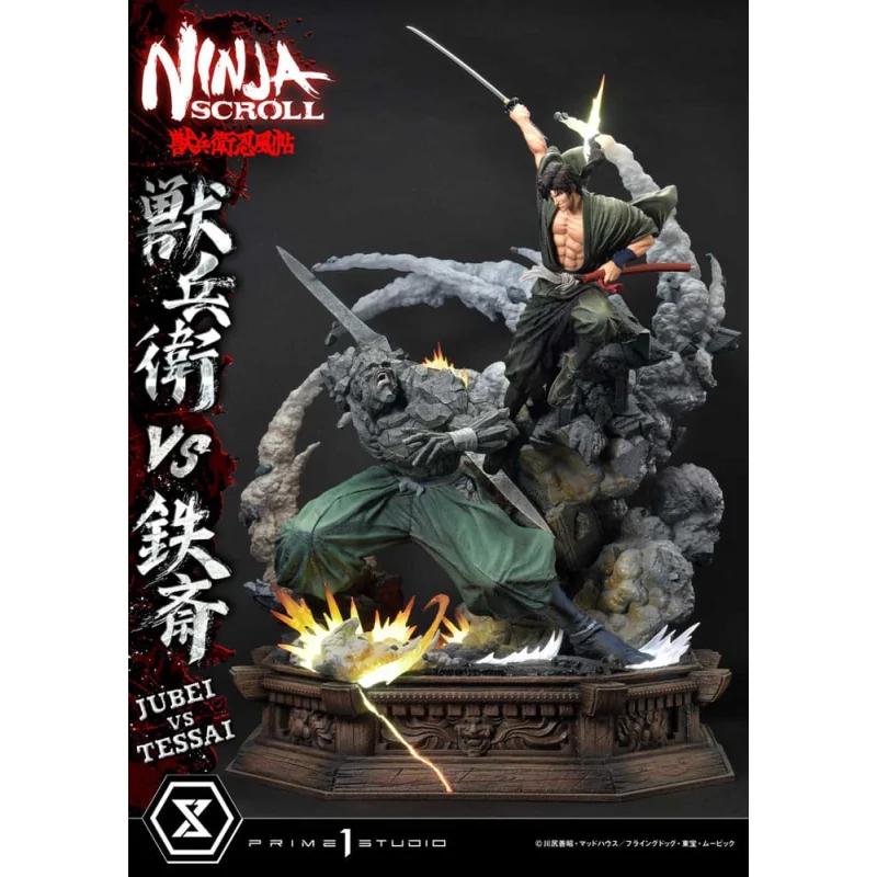 Déco coin collection: Ninja Scroll statuette Ultimate Premium Masterline Series 1/4 Jubei Versus Tessai 101 cm