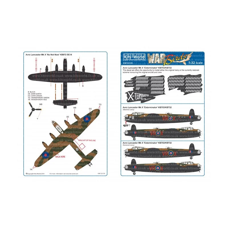 Création style pop: Décal Terminateur Avro Lancaster X.