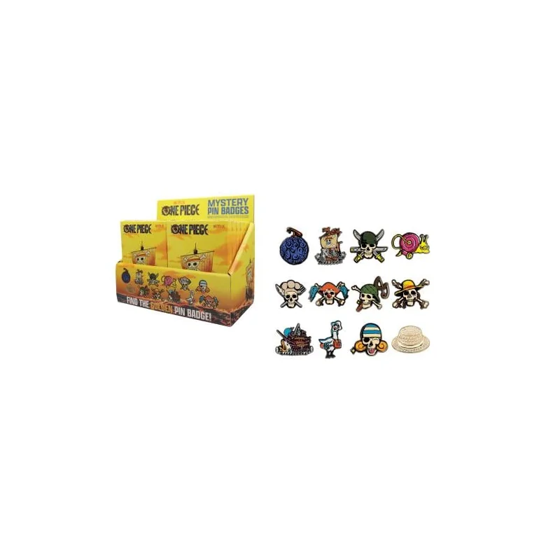 À exposer: ONE PIECE NETFLIX - Mystery Box de 12 Pin's