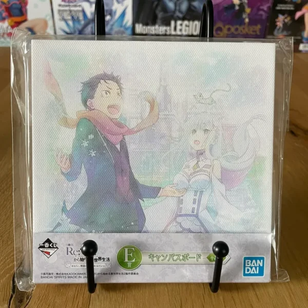 Re:Zero - Tableau canvas 14 cm Subaru & Emilia - Ichiban Kuji Yume Miru Mirai no Monogatari (Lot E)